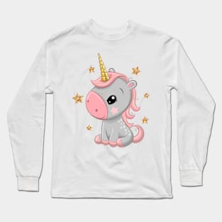 Cute unicorn. Very beautiful design for kids. Long Sleeve T-Shirt